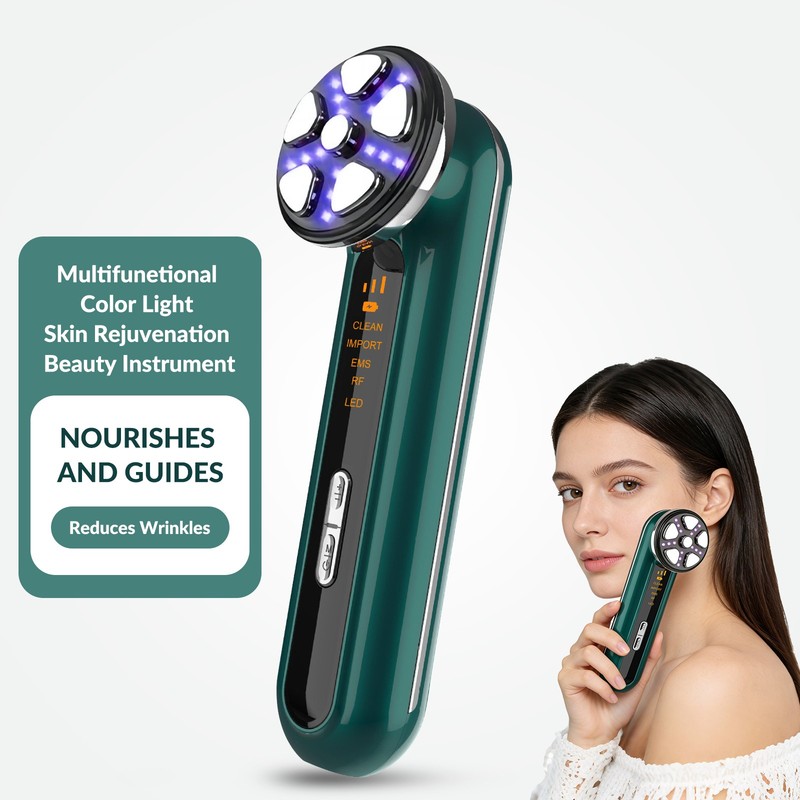 Microcurrent Face Lift Device With RF Warmth LED For V Shape Face & Anti Aging