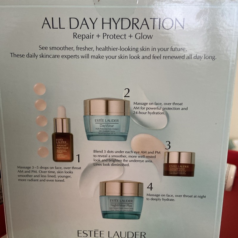Estee Lauder All Day Wear Hydration Repair Protect Glow Travel Starter Gift Set gallery