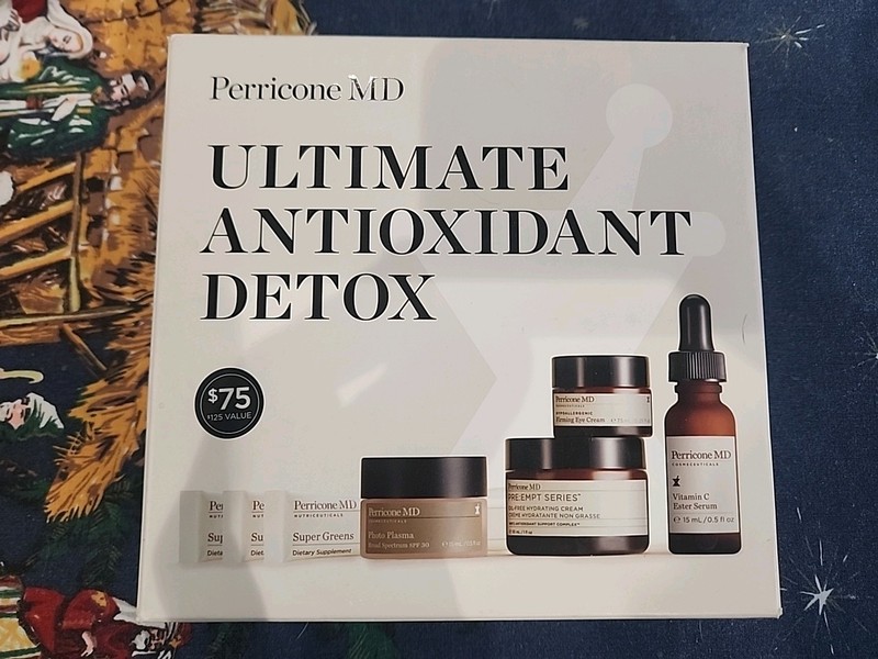 Perricone MD Ultimate Antioxidant Detox Kit | Vitamin C Ester Serum, Eye Cream
