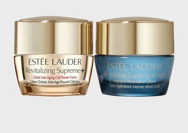 Estee Lauder YOUTH KEEPERS Firm & Glow Revitalizing Supreme Set 0.24 oz X 2 NIB