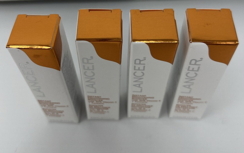 4x Lancer Instant Brightening Booster With 30% Vitamin C + Turmeric 7.5ml X73