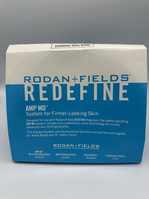 Rodan + Fields Redefine AMP MD System Anti-Aging Brand New in Box With Roller