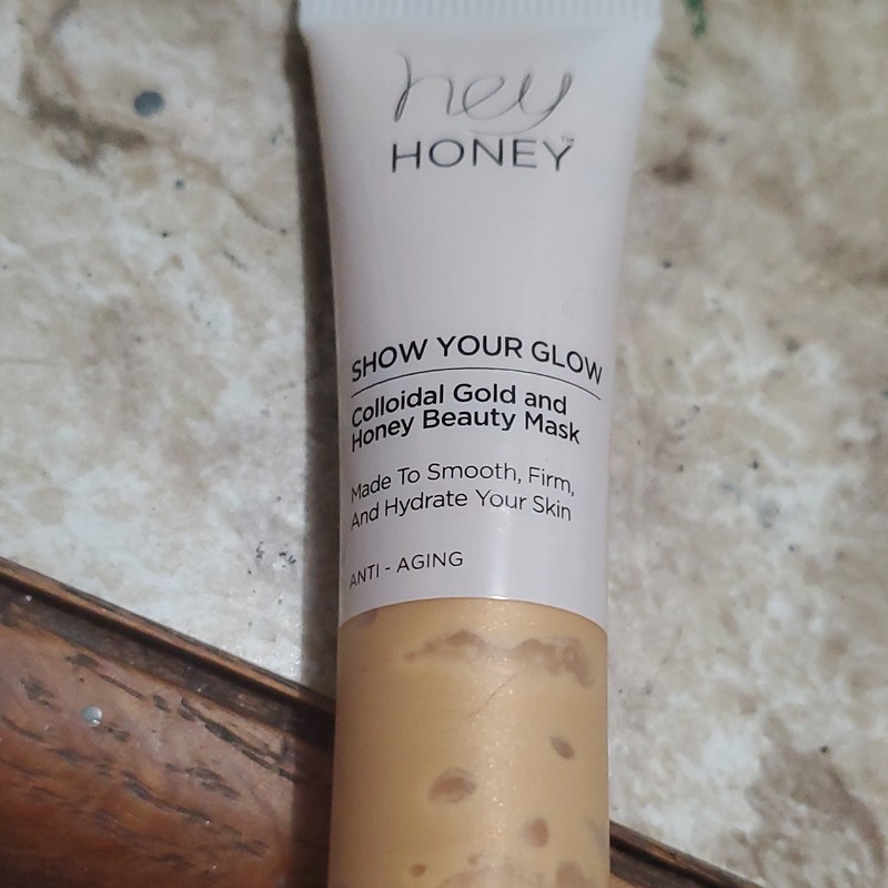 Hey Honey Colloidal Gold & Honey Face Mask Hydrating Smoothing Anti-Aging