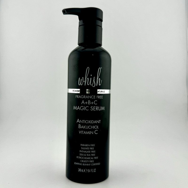 Whish Fragrance Free A+B+C Magic Serum Antioxidant/Bakuchiol/Vitamin C 8.4 fl oz