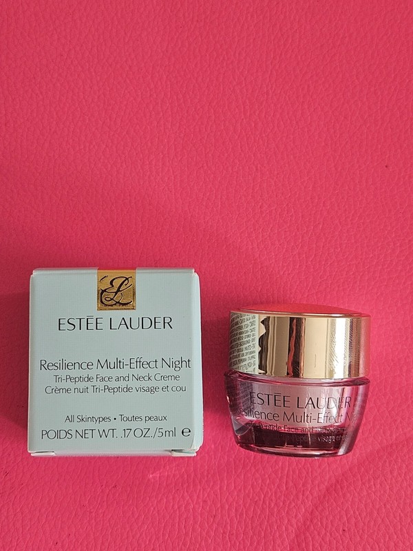 Estee Lauder Resilience Multi-Effect Night Face & Neck Creme ~.17oz/5ml~NIB