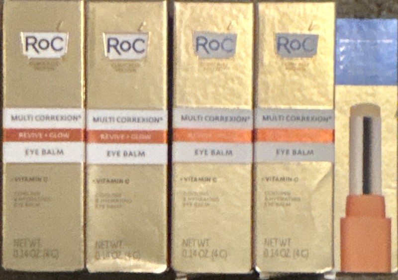 RoC Multi Correxion Revive + Glow Eye Balm- 3 Boxes 0.14 oz 4g