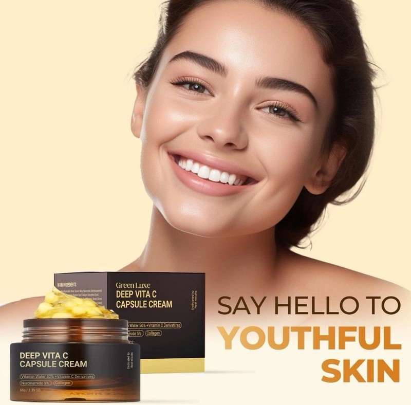 Green Luxe Deep Vita C Capsule Cream Vitamin C Face Moisturizer Gel likeMedicube gallery
