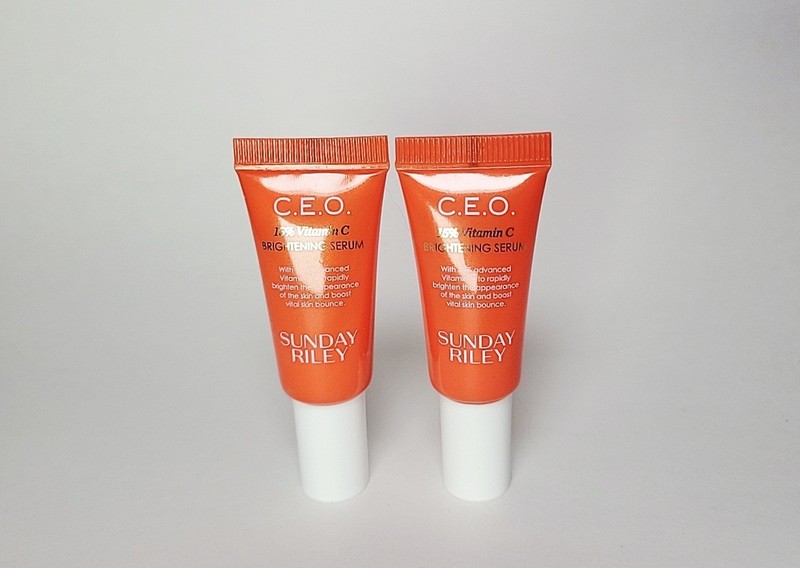 2x Sunday Riley CEO C.E.O. 15% Vitamin C Brightening Serum CEO .17oz / 5ml
