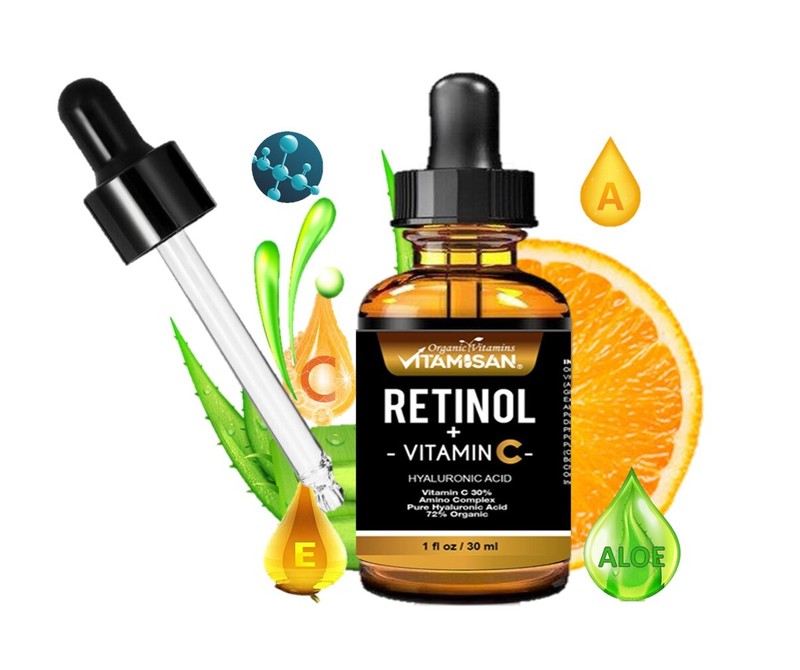 Advanced Vitamin C Anti-Wrinkle Retinol Serum 30% Organic Vitamins gallery