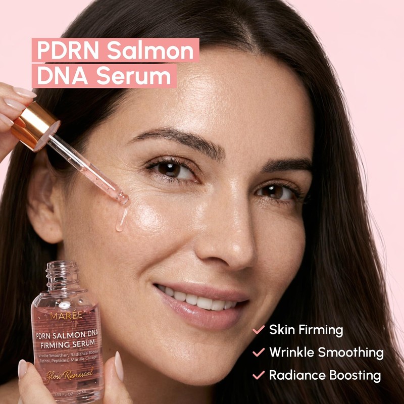 MAREE PDRN Serum – Peptides Serum for Face Anti-Aging – Salmon DNA Face Serum gallery