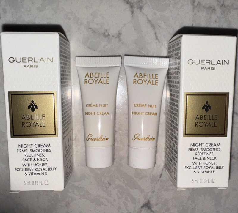 2 Guerlain Abeille Royale Night Cream 0.16 oz / 5mL each new in box