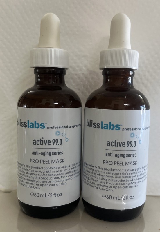 2 BLISS LABS Active 99.0 anti-aging series Pro Peel Mask 2oz Each