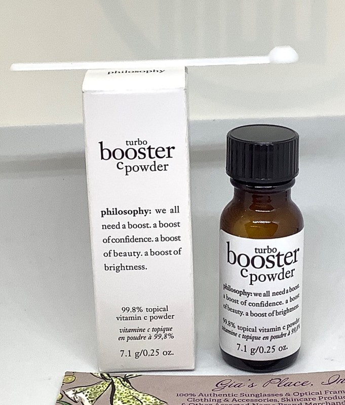 PHILOSOPHY TURBO BOOSTER C POWDER 99.8%TOPICAL VITAMIN C POWDER .25oz READ LIST
