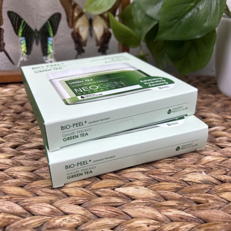 NEOGENLAB Dermalogy Bio-Peel+ Gauze Peeling Green Tea, 2 Pack, 16 Count, Sealed gallery