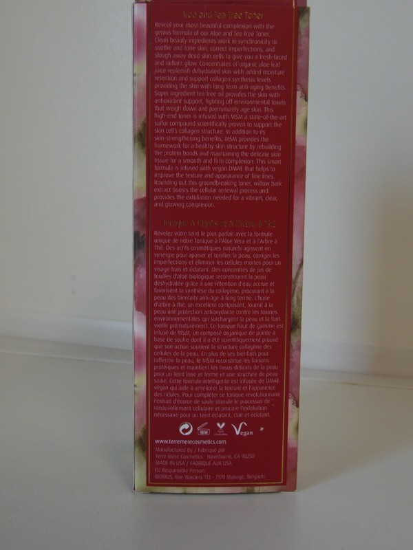 Terre mere Aloe and Tea Tree Toner 5oz. gallery