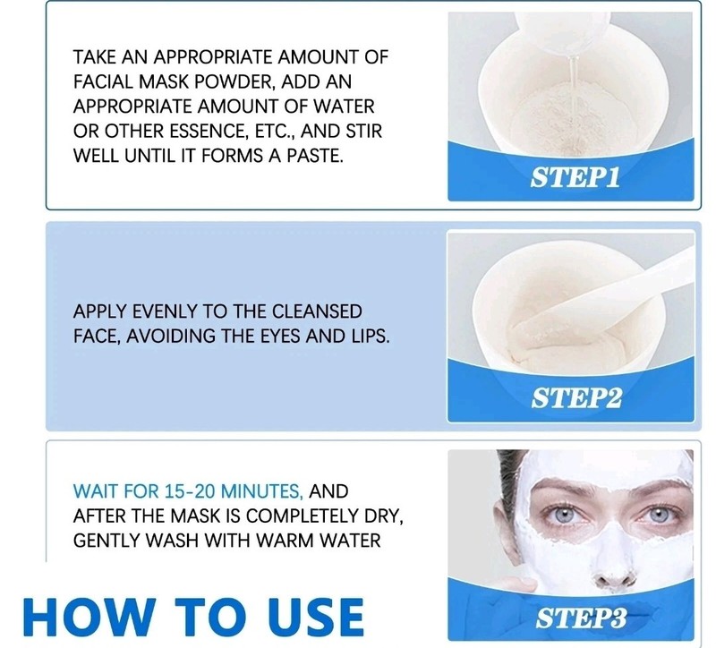 Hyaluronic Acid Powder Skin Hydration Anti Aging Mask Natural Moisturizer 100g gallery