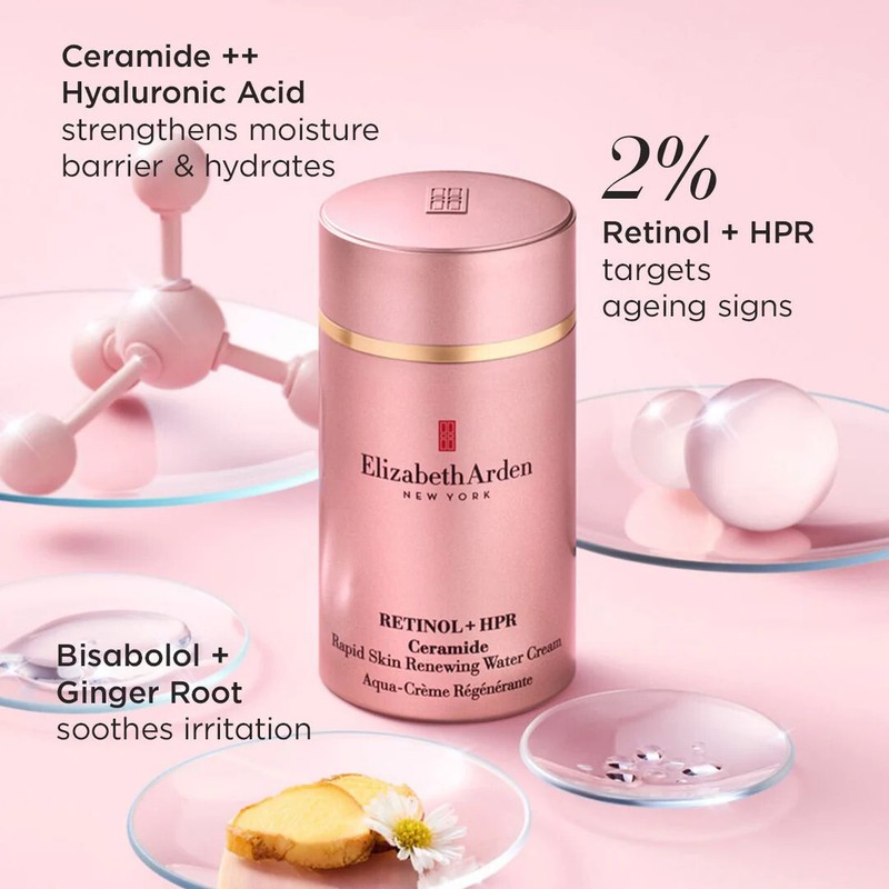 2027 Elizabeth Arden Retinol + HPR Ceramide Rapid Skin-Renewing Water Cream 50ml gallery