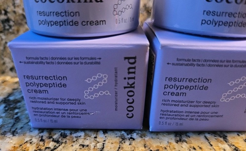 2x Cocokind Resurrection Polypeptide Cream Travel Size 15ml/0.5 Oz New In Box gallery