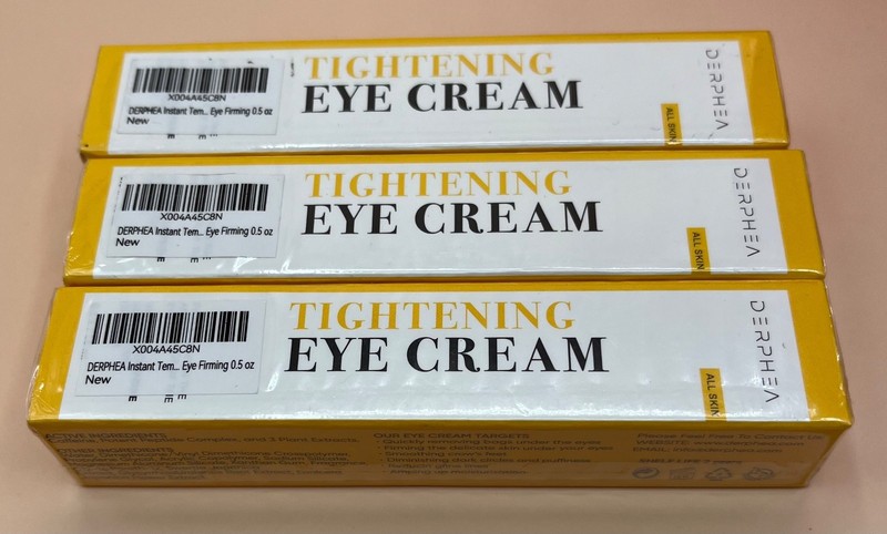Derphea Tightening Eye Cream 0.5 oz Lot of 3