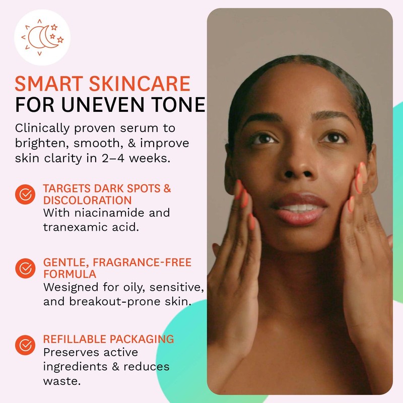 Fig.1 Even Tone Serum for Dark Spots Uneven Skin Tone, Glowing Skin Face Ser... gallery