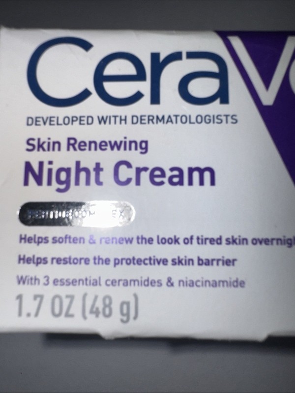 CeraVe Skin Renewing Night Cream 1.7oz Ceramide Peptide Complex NEW IN BOX