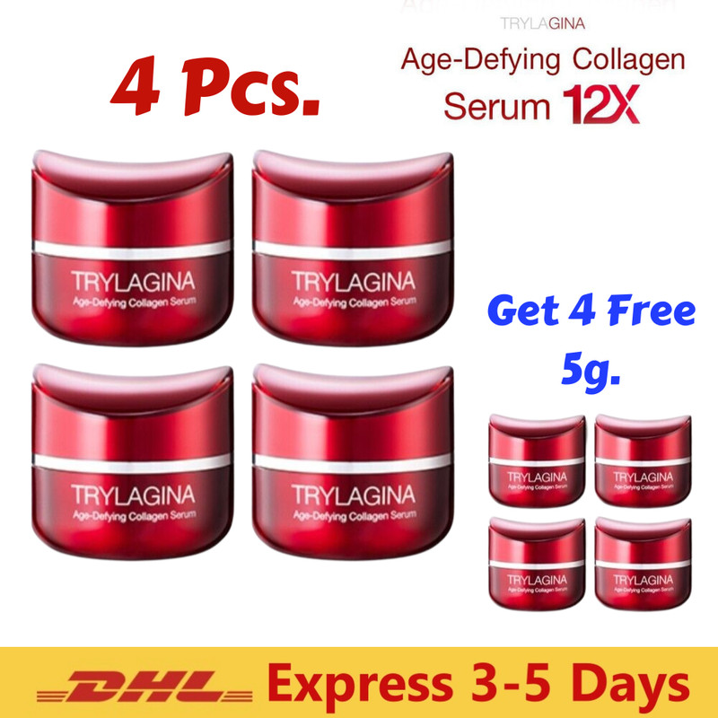 4x Free 4 Trylagina 12x Ultimate Collagen Serum Anti Aging Wrinkle Spot Brighten