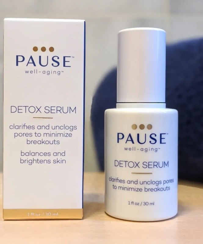 PAUSE Well-Aging DETOX SERUM Unclogs Pores Prevents Acne Breakouts Vegan Sealed