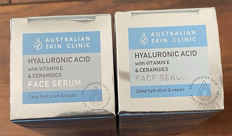 Australian Skin Clinic Hyaluronic Acid & Vitamin E & Ceramides Face Serum 2 pks gallery