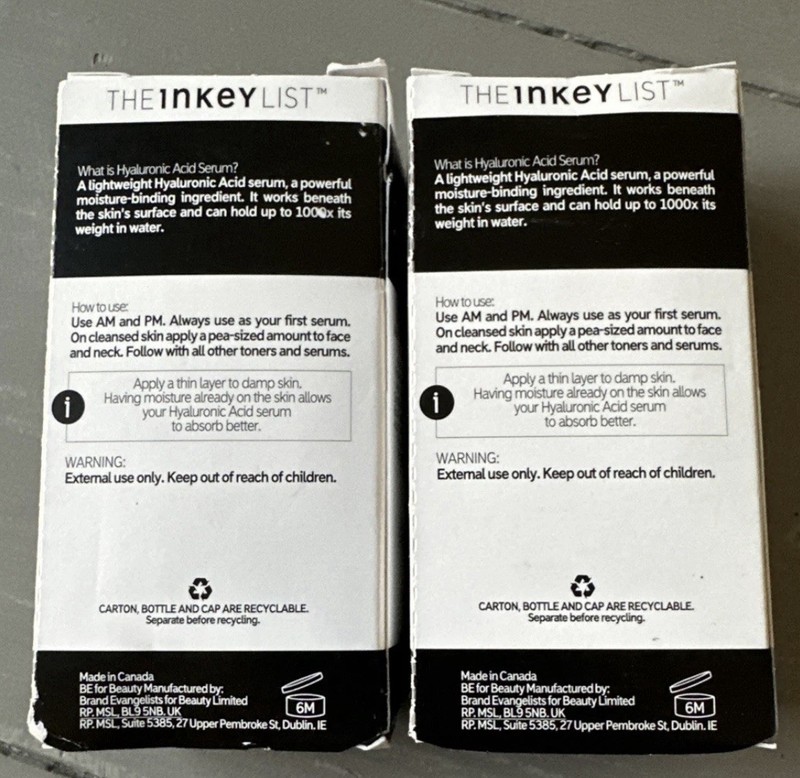 THE INKEY LIST Hyaluronic Acid Serum - 1oz / 30ml (New in Box) 2-pack gallery