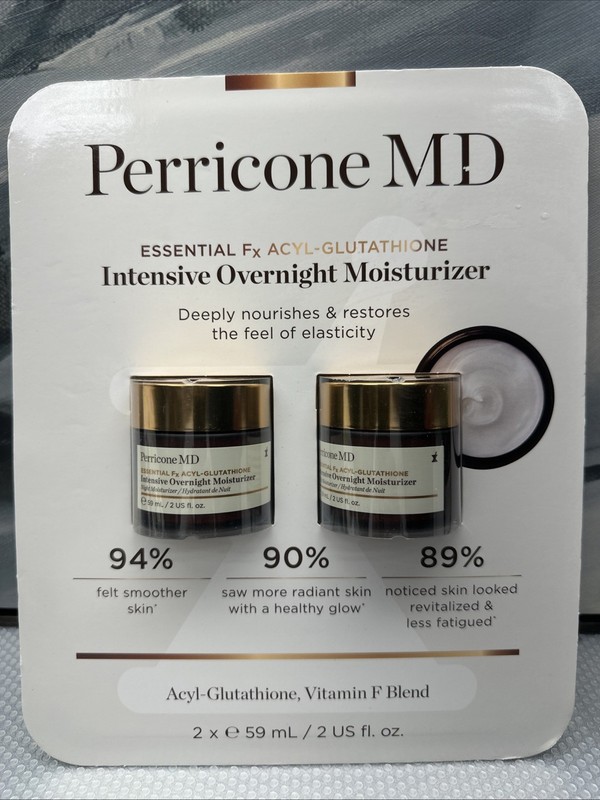 2 Pack Perricone MD Essential Fx Acyl Gluta Intensive Overnight Moisturizer