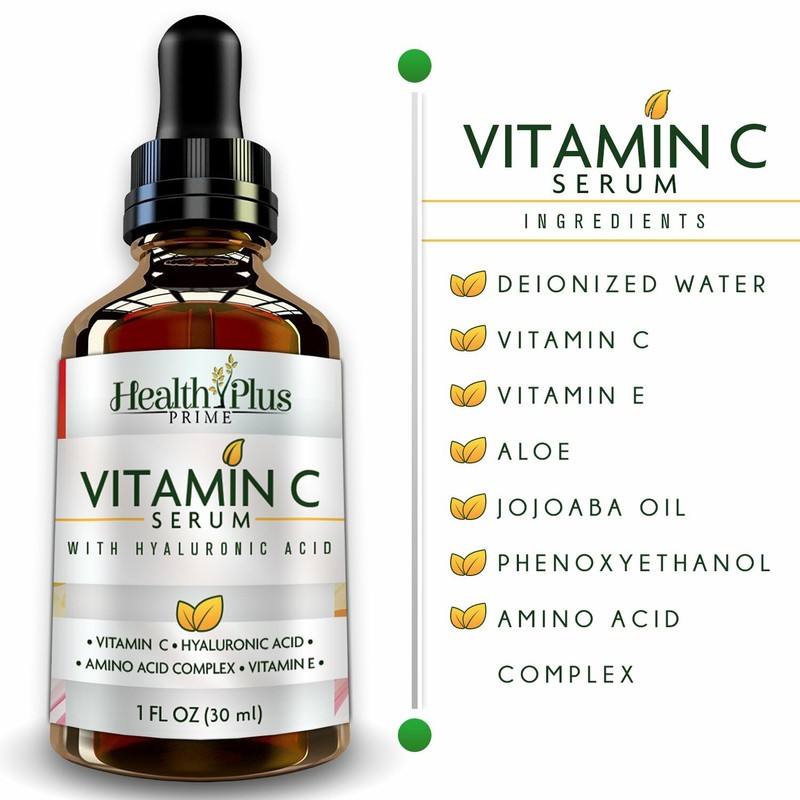 Anti-Aging Vitamin C Serum for Face with Hyaluronic Acid 1 oz gallery