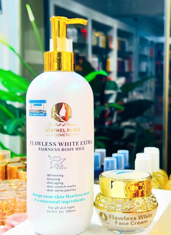 Flawless White Lotion And Face Cream Anti Aging Glowing Spot Remove 2PCS