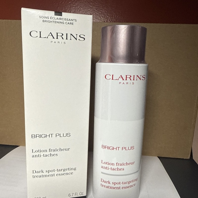Clarins Paris Bright Plus Dark Spot Targeting Treatment Essence 6.7 oz TESTER BX