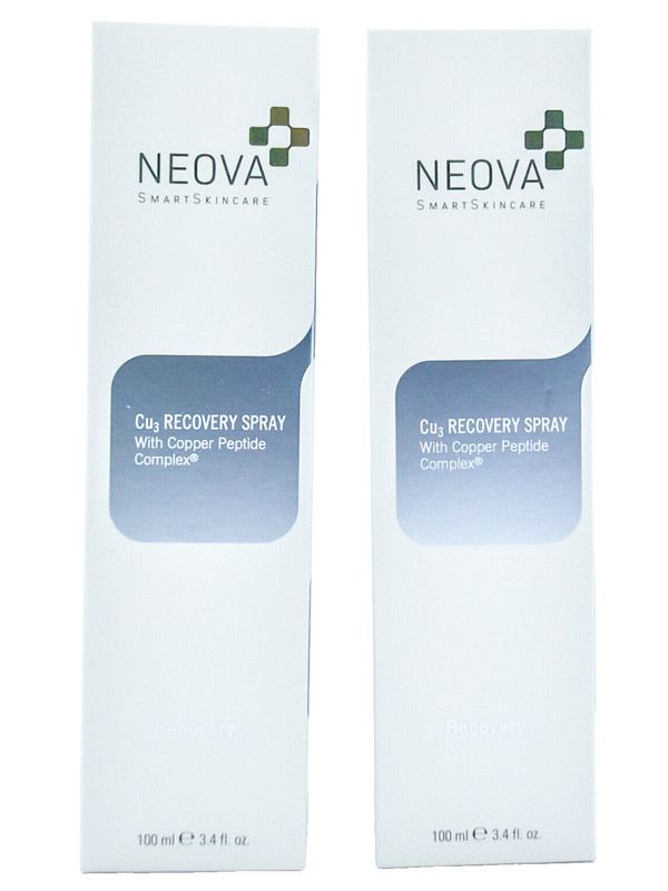 NEOVA Cu3 Recovery Spray Copper Peptide Complex 3.4 fl oz / 100ml *NIB* [2 Pack]