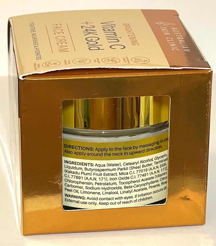 Australian Skin Clinic Brightening Vitamin C + 24k Gold Face Cream 3.38 fl oz gallery