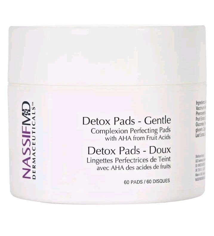 NassifMD 60-count Detox Pads-Gentle Complexion Perfecting, New Sealed