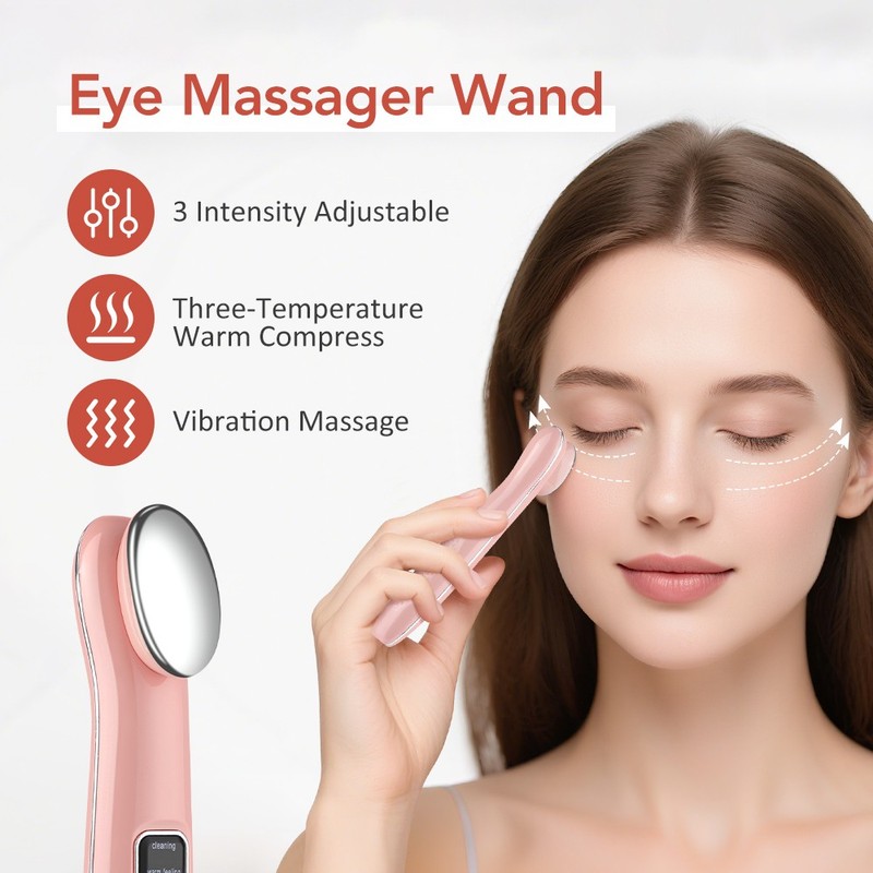 Eye Massager Wand Vibration Warm Compress/Eye Cream for Dark Circles Puffiness gallery