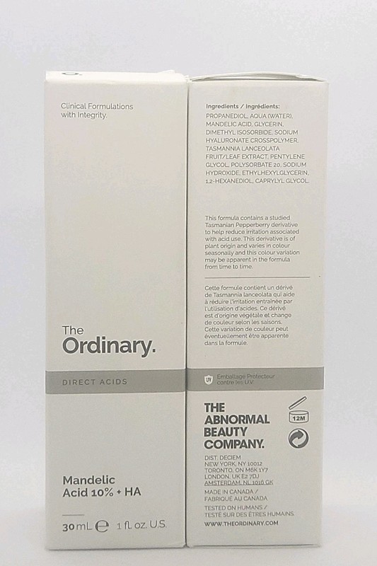 2x The Ordinary Mandelic Acid 10% + HA Face Serum (30ml/ 1 fl oz) New Boxed