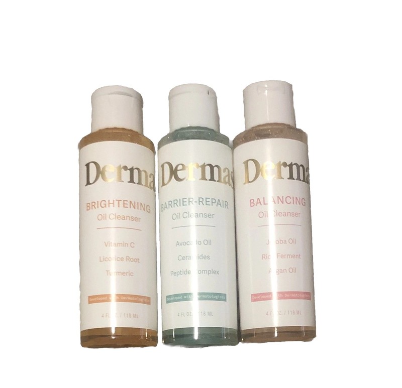 DERMASIL Skin Care Face Oil Cleanser Brightening, Balancing & Barrier (Set Of 3)