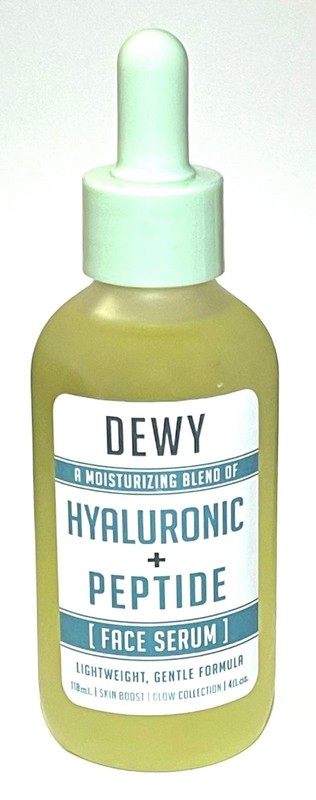 Dewy Face Serum a Moisturizing Blend of Hyaluronic Acid + Peptide, Lightweight