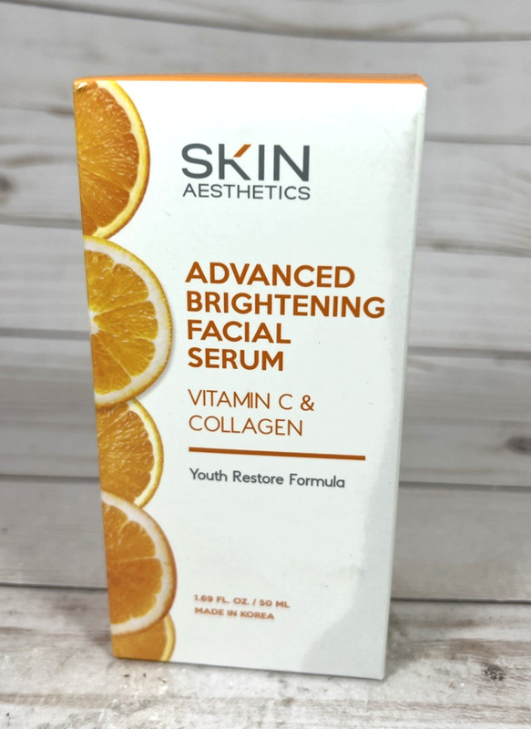 Skin Aesthetics Advanced Brightening Facial Serum Vitamin C & Collagen 1.69oz
