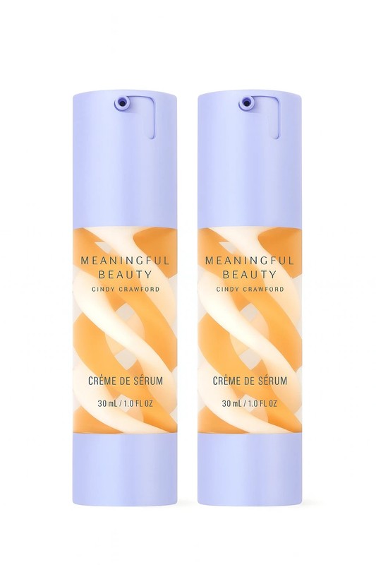 Cindy Crawford Meaningful Beauty Creme de Serum 2 Pack / 1.0oz NEW