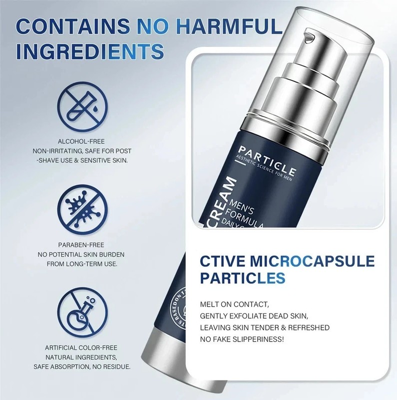 3X Particle Face Cream Men 6 In 1 Anti-Aging Cream Fights Eye Bags Dark Spots US gallery