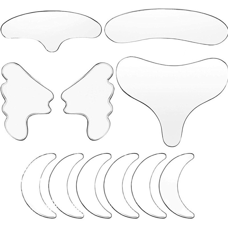 11Pack Silicone Anti-Wrinkle Face/Chest Pad Gift For Woman/All Type Skins