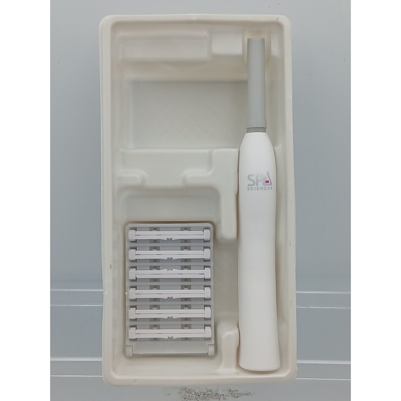 Spa Sciences SIMA Sonic Dermaplaning System White USB Rechargeable Facial Tool gallery
