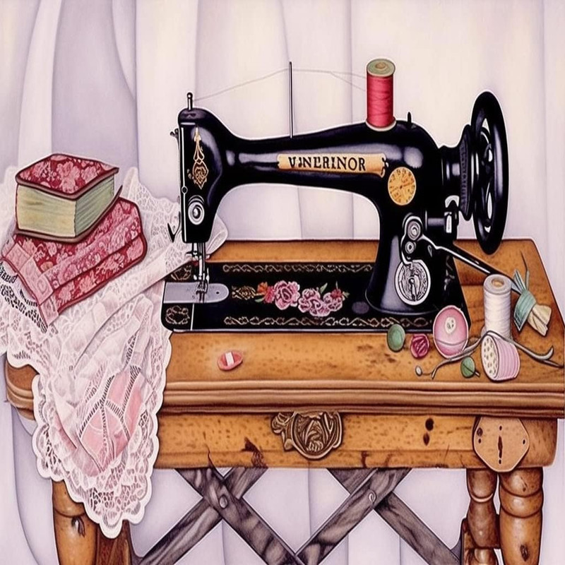 Diymood DIY 5D Diamond Painting Kits for Adults Sewing Machine - Diamond Art Kit gallery