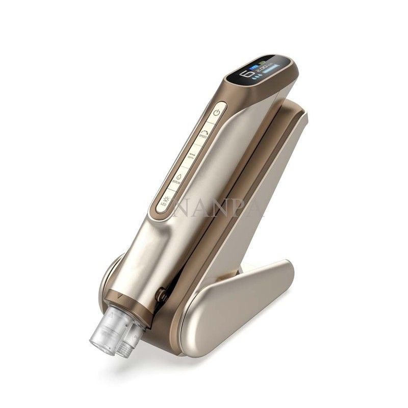 Electric Hydra Auto Serum Applicator Light Therapy Micro Cartridge Facial Device