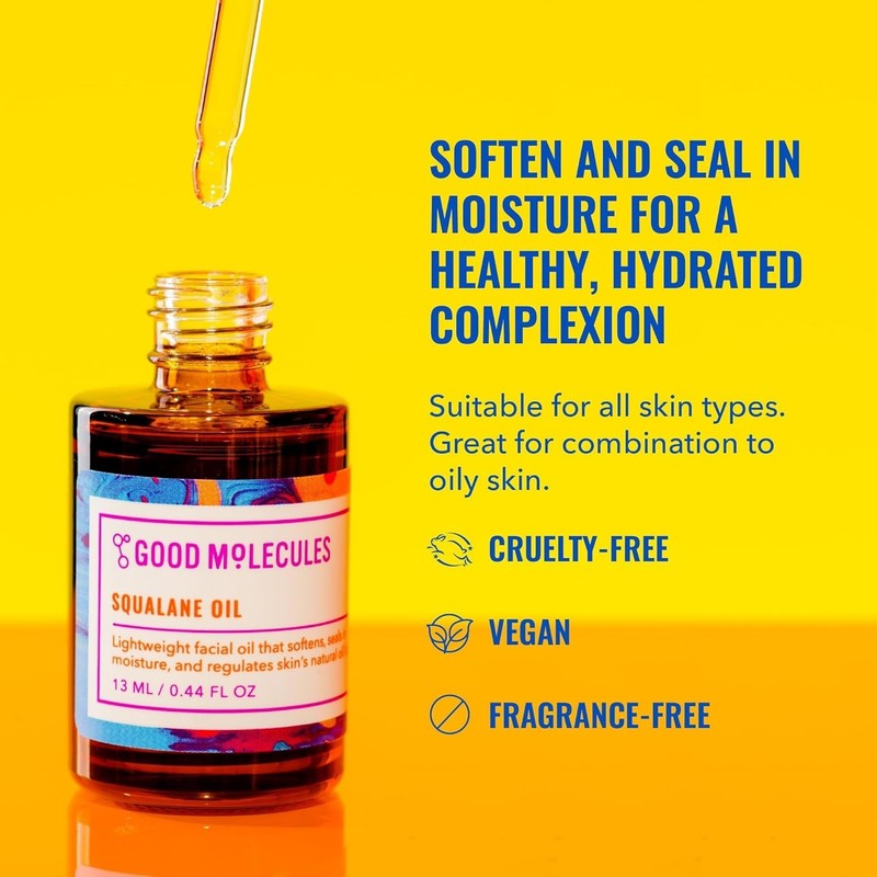 Squalane Oil - 100% Natural Squalane Oil Non-Greasy Moisturizer for Face, Ski... gallery