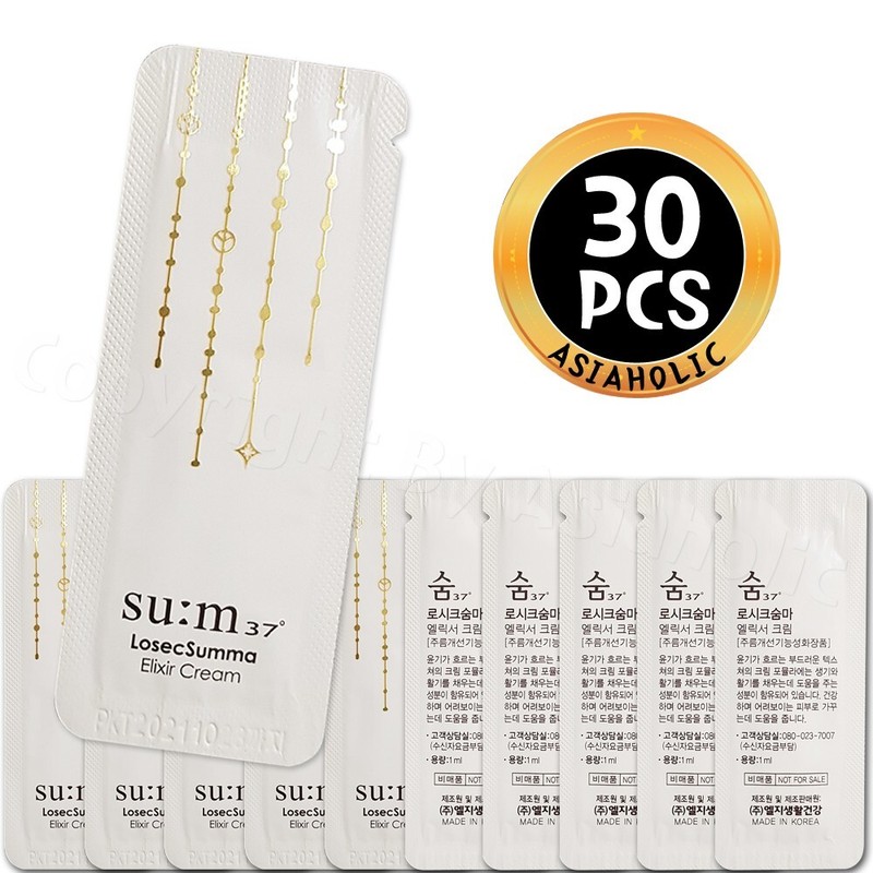SU:M37 LosecSumma Elixir Cream 1ml x 30pcs (30ml) Sample Sum37 Newest Version