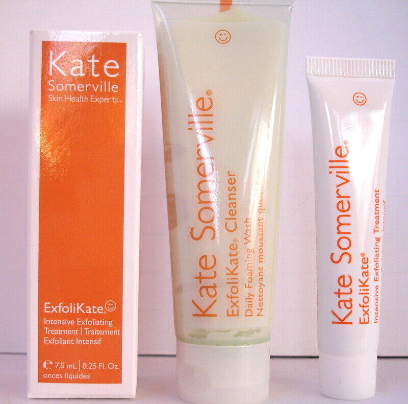 Kate Somerville EXFOLIKATE Intensive Treatment + EXFOLIKATE Cleanser Lot of 2